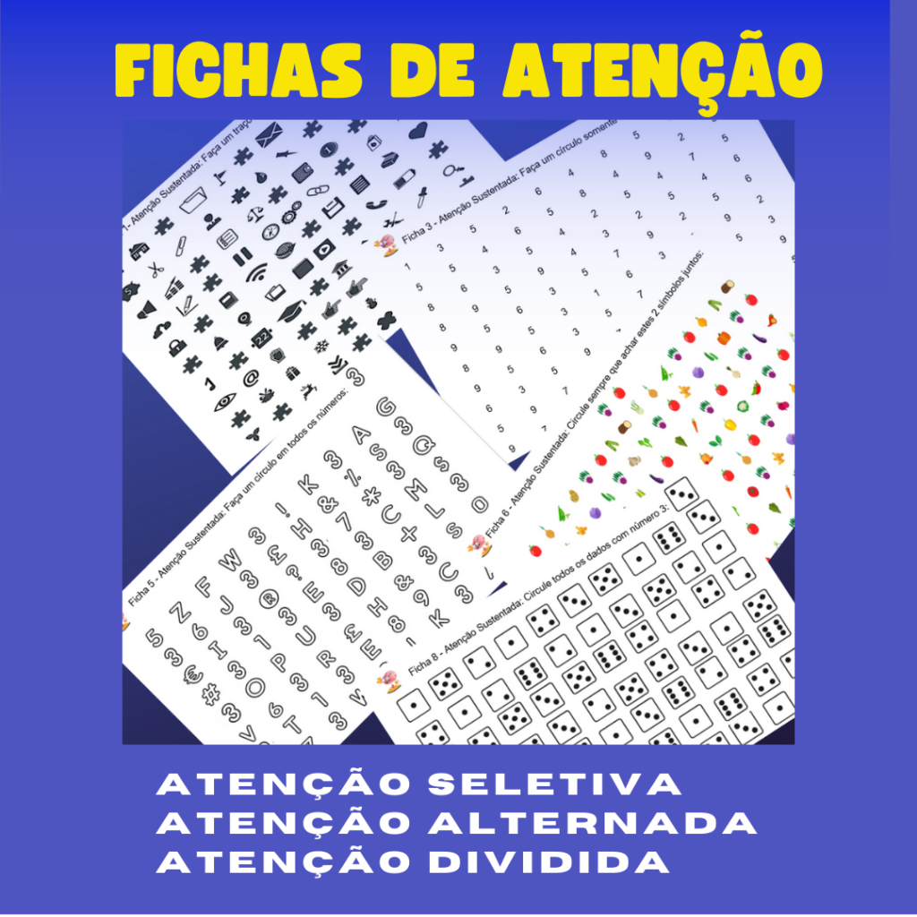 neuroativamente fichas de atenção